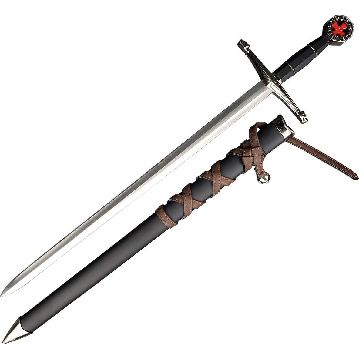 Espada Corta Templaria con Vaina Colección del Caballero