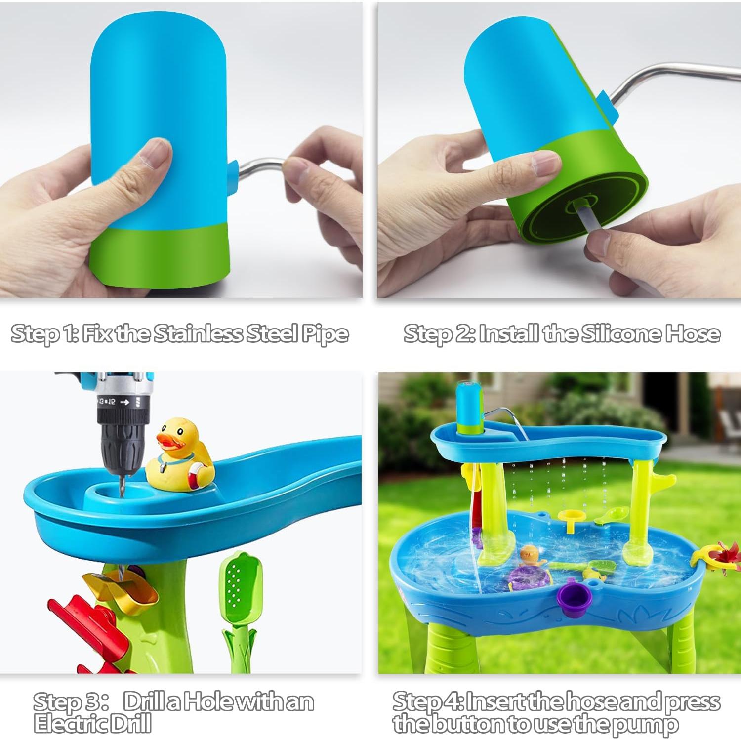 Bomba de Mesa de Agua Intoypad Azul 2500mAh 3 Horas Diversión