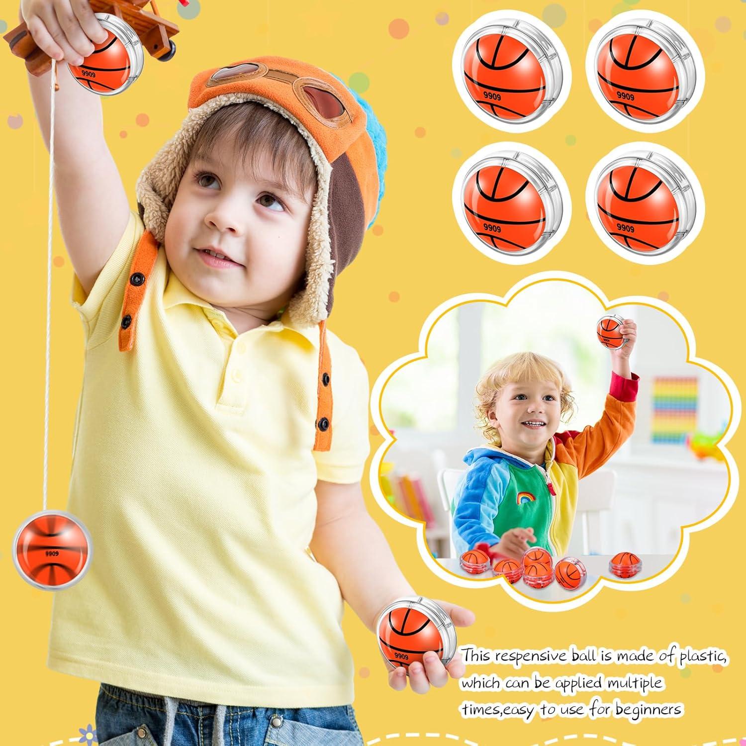 50 Yoyos de Baloncesto Liliful para Niños - Regalos de Cumpleaños