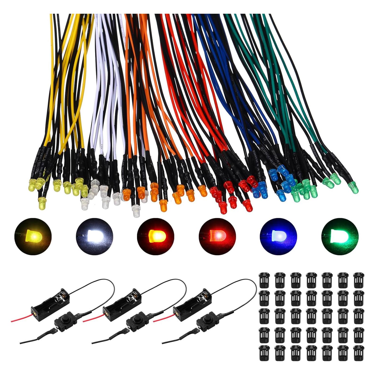 Kit de Luces LED 12V Saysurey 63 Pcs para Manualidades