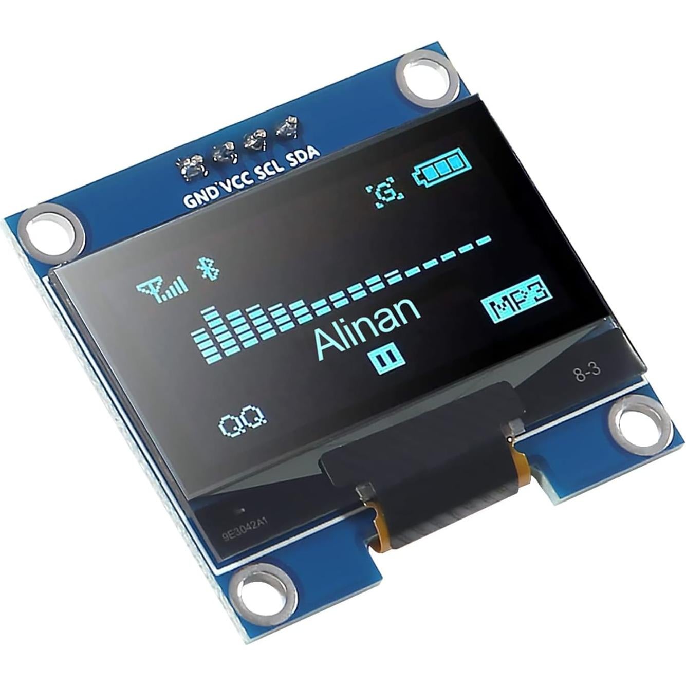 Módulo Pantalla OLED Alinan 2pcs I2C 128x64 1.3" Azul