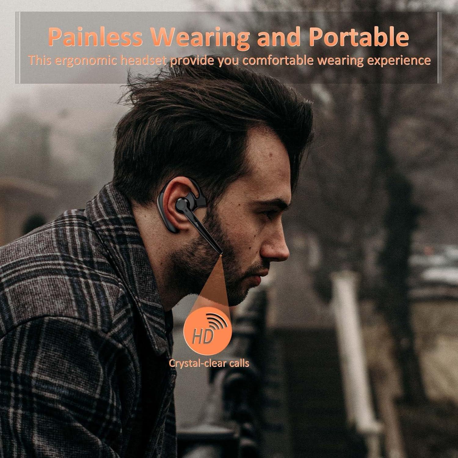 Auricular Bluetooth Inalámbrico AMINY UFO4L Negro 30h Batería