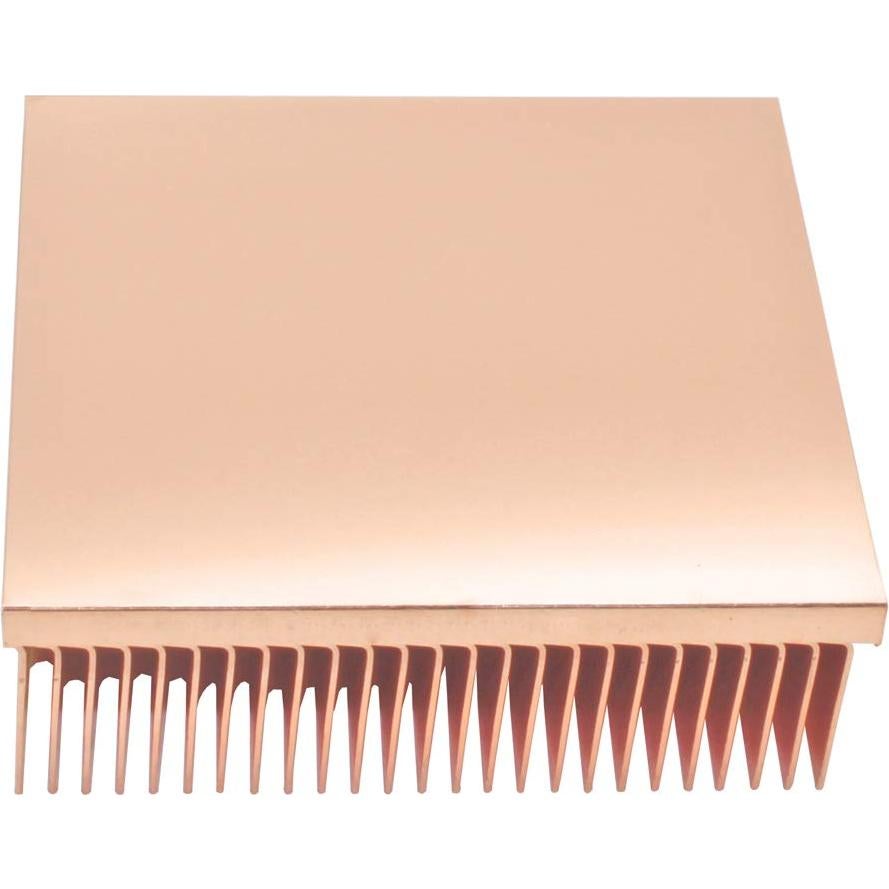 Disipador de Calor de Cobre Puro 50x50x15mm para Electrónicos