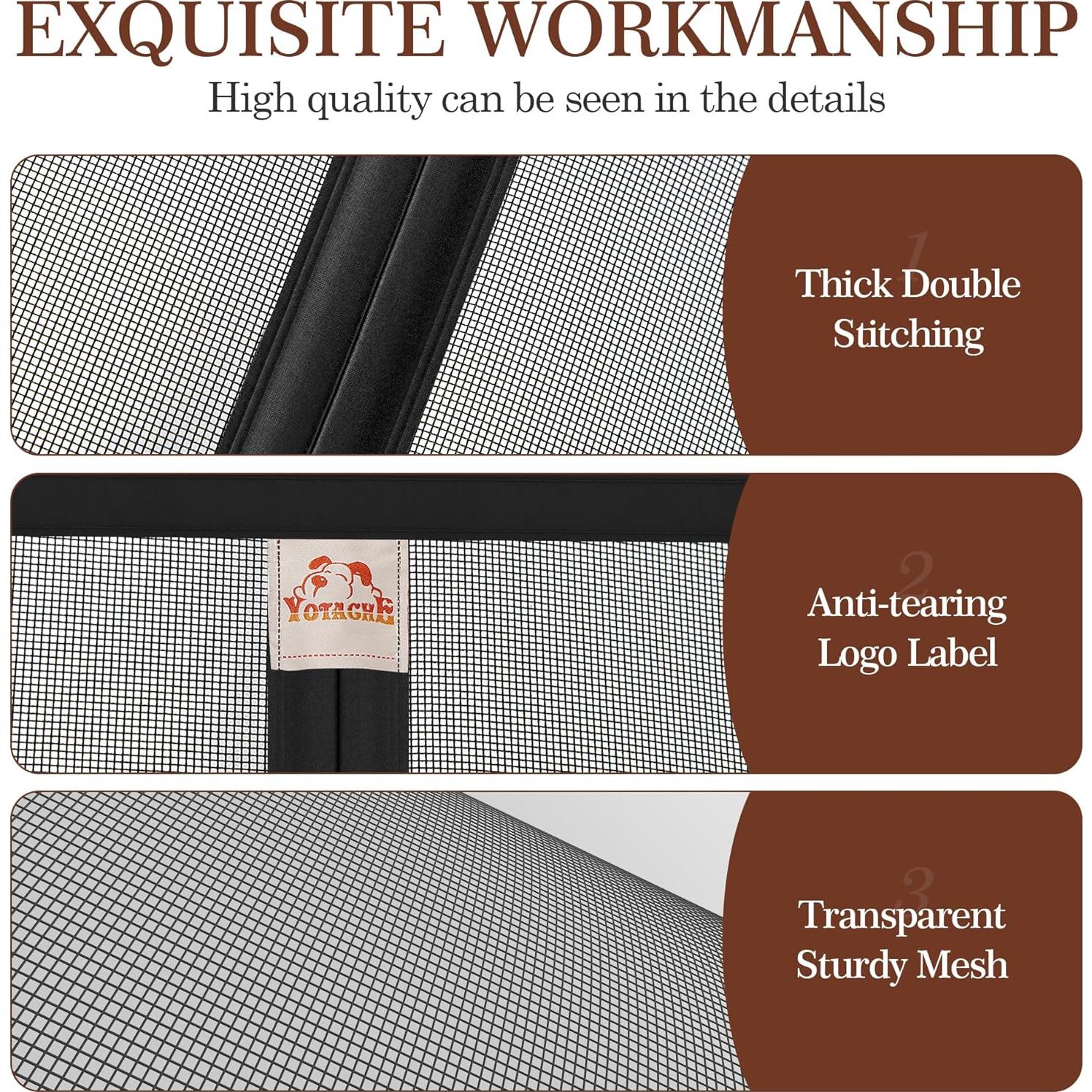 Yotache Puerta Pantalla Magnética 34x81 para Puertas 80x203 cm