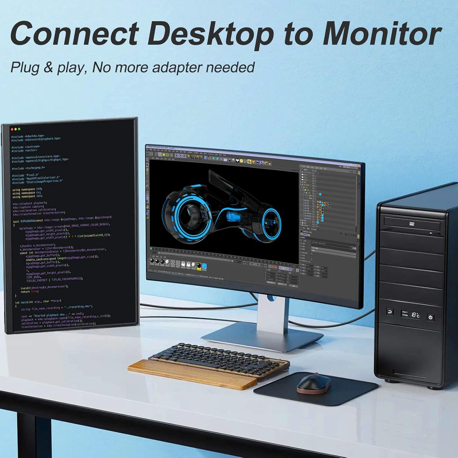 Cable DisplayPort a VGA SHULIANCABLE 0.91m 1080P Full HD