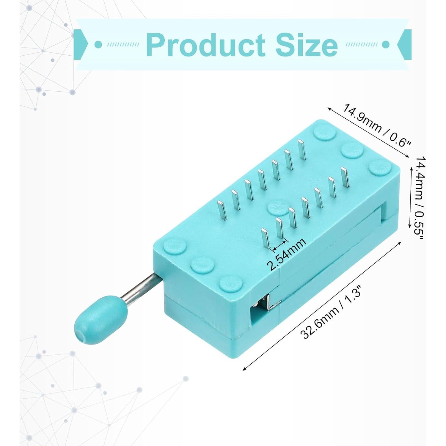 Zócalo de Prueba ZIF IC Universal MECCANIXITY 14 Pines 2.54mm