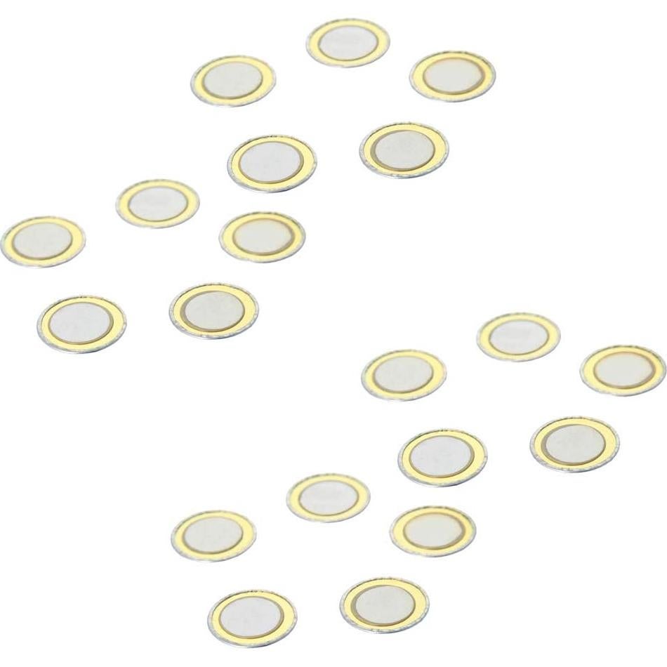 Fielect 20 Discos Piezoeléctricos 15mm Zumbador Pasivo Amarillo