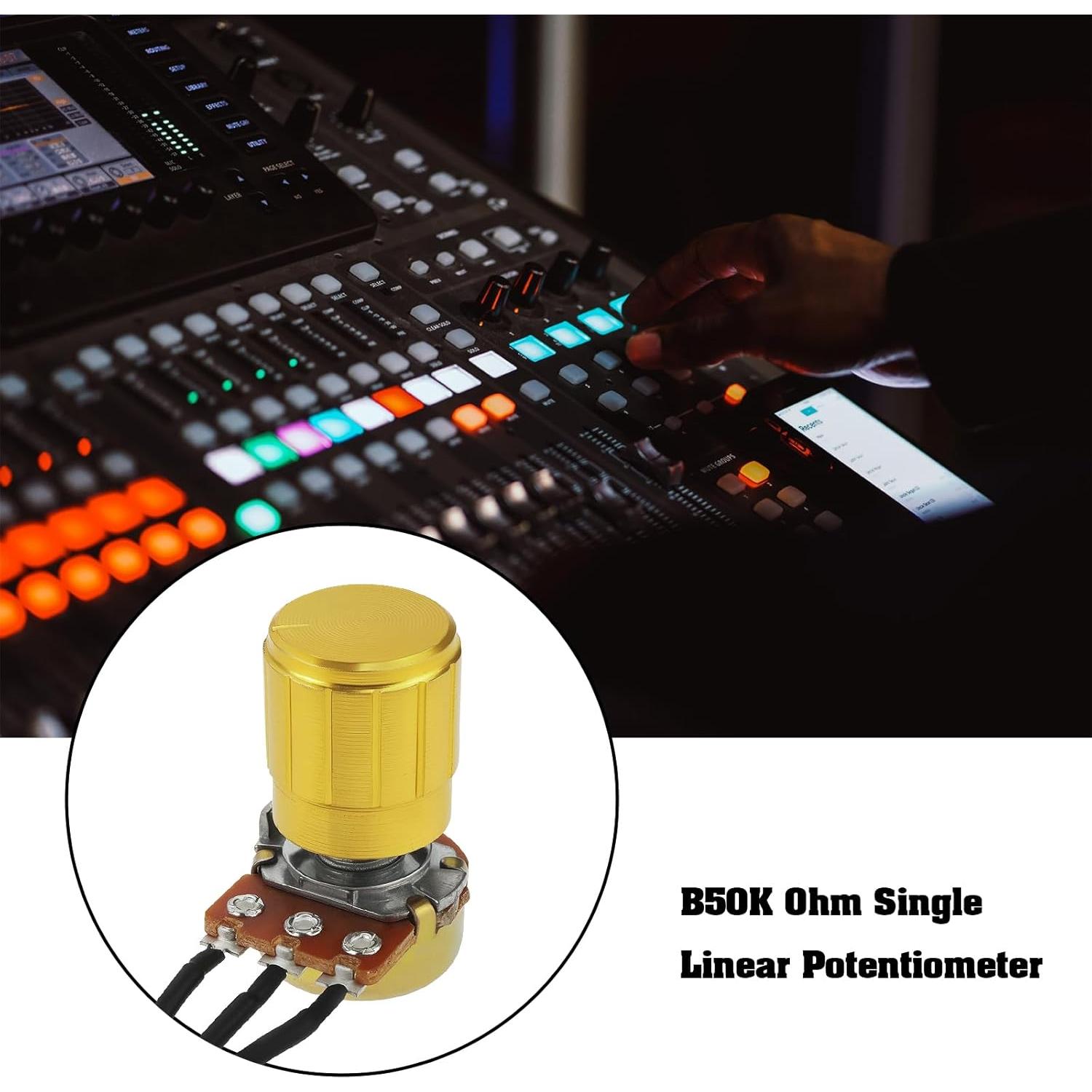 Potenciómetro Lineal B50K El Señor de las Herramientas 6pcs