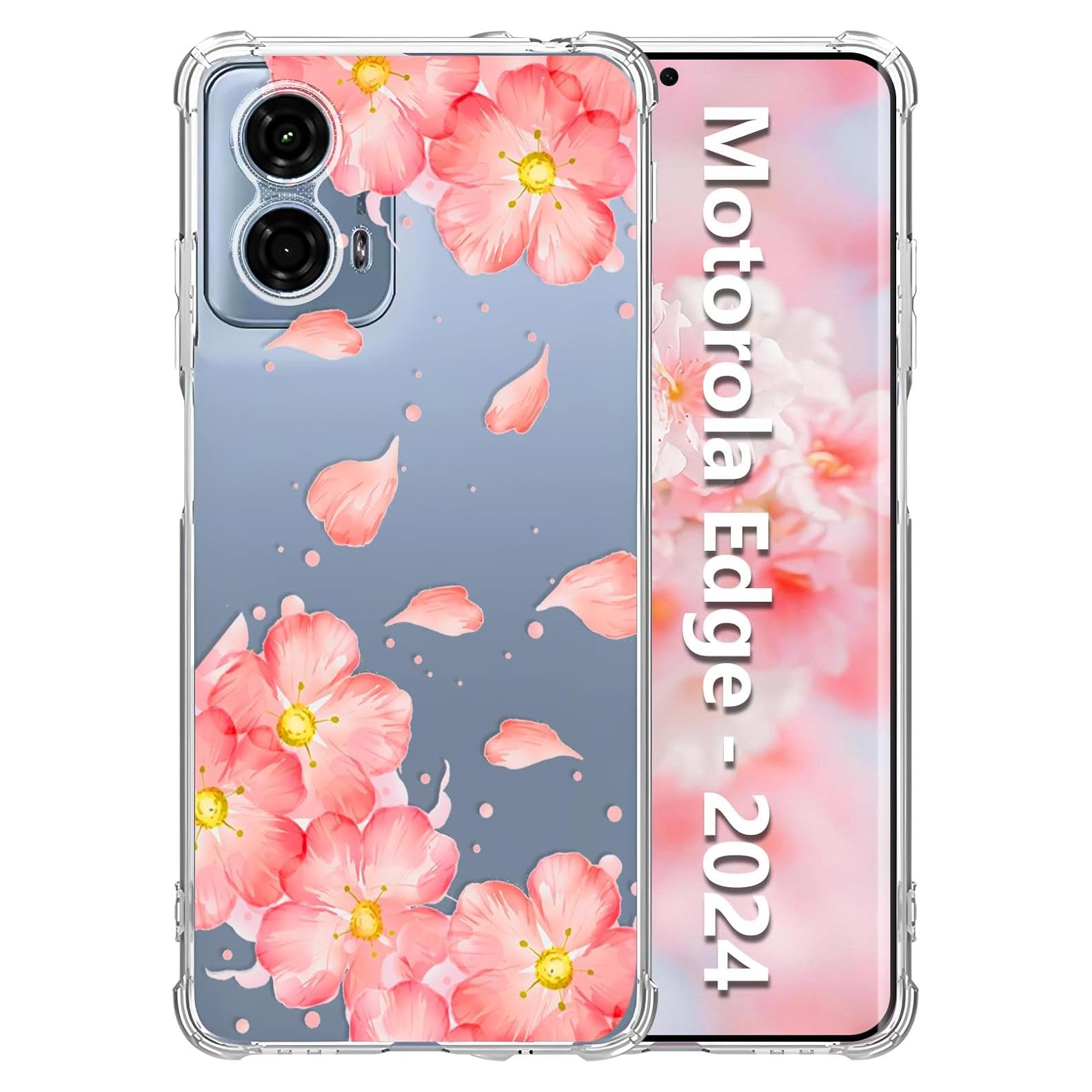 Funda Clara Floral Tcaraersing para Motorola Moto Edge 2024