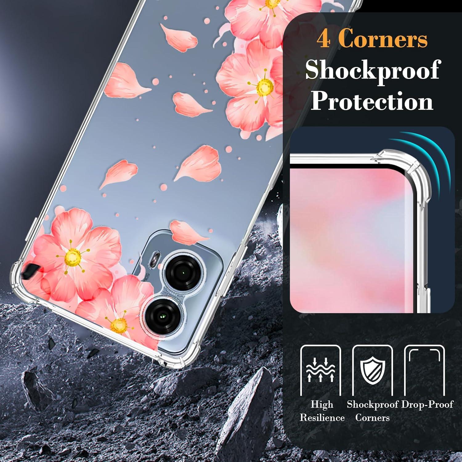 Funda Clara Floral Tcaraersing para Motorola Moto Edge 2024