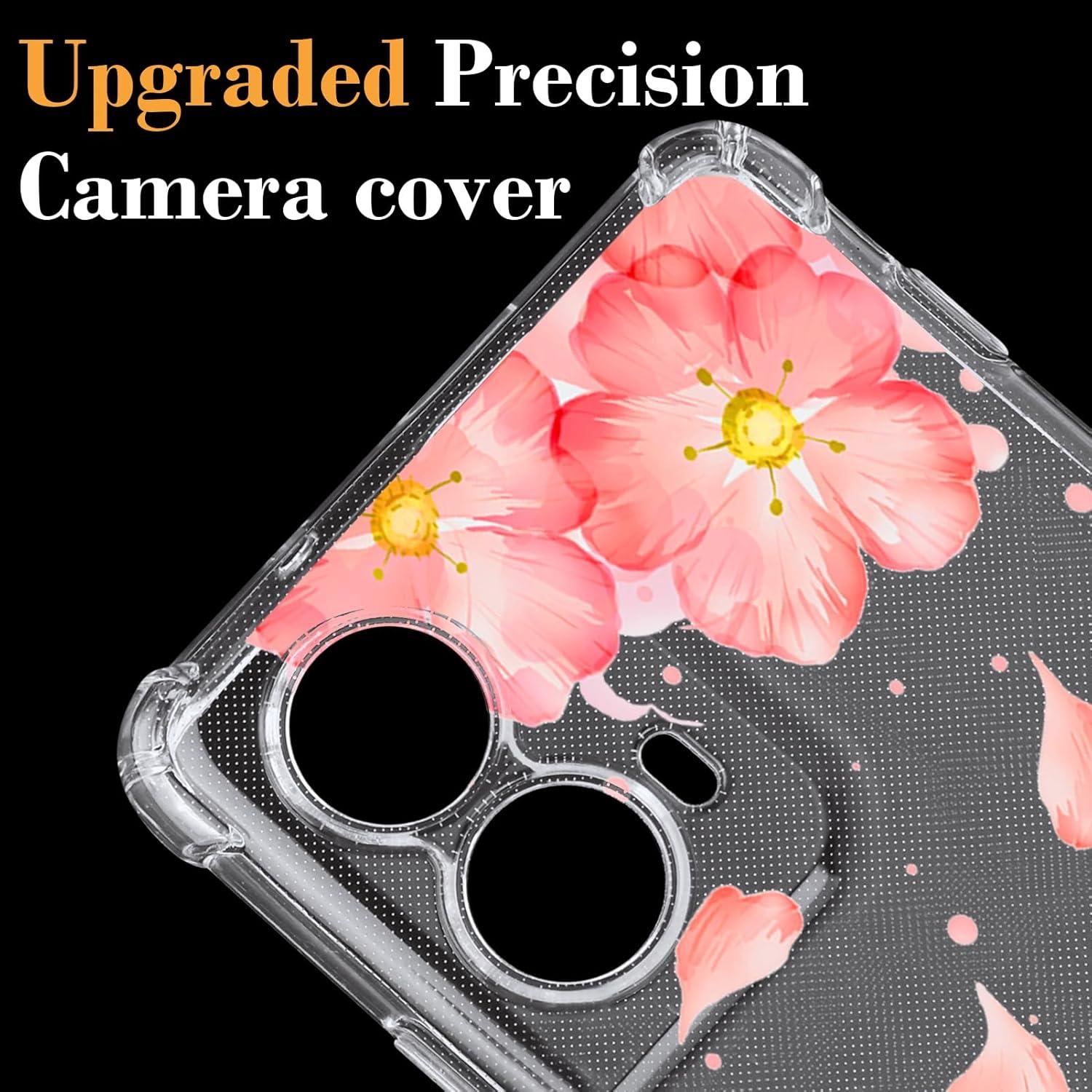 Funda Clara Floral Tcaraersing para Motorola Moto Edge 2024