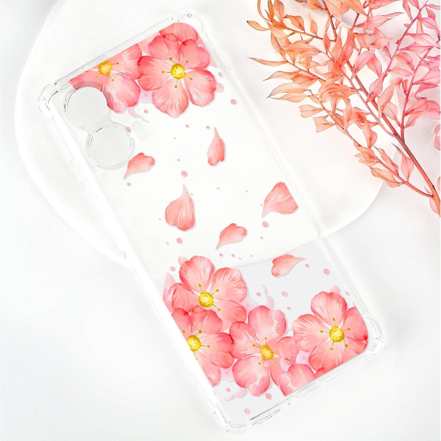 Funda Clara Floral Tcaraersing para Motorola Moto Edge 2024