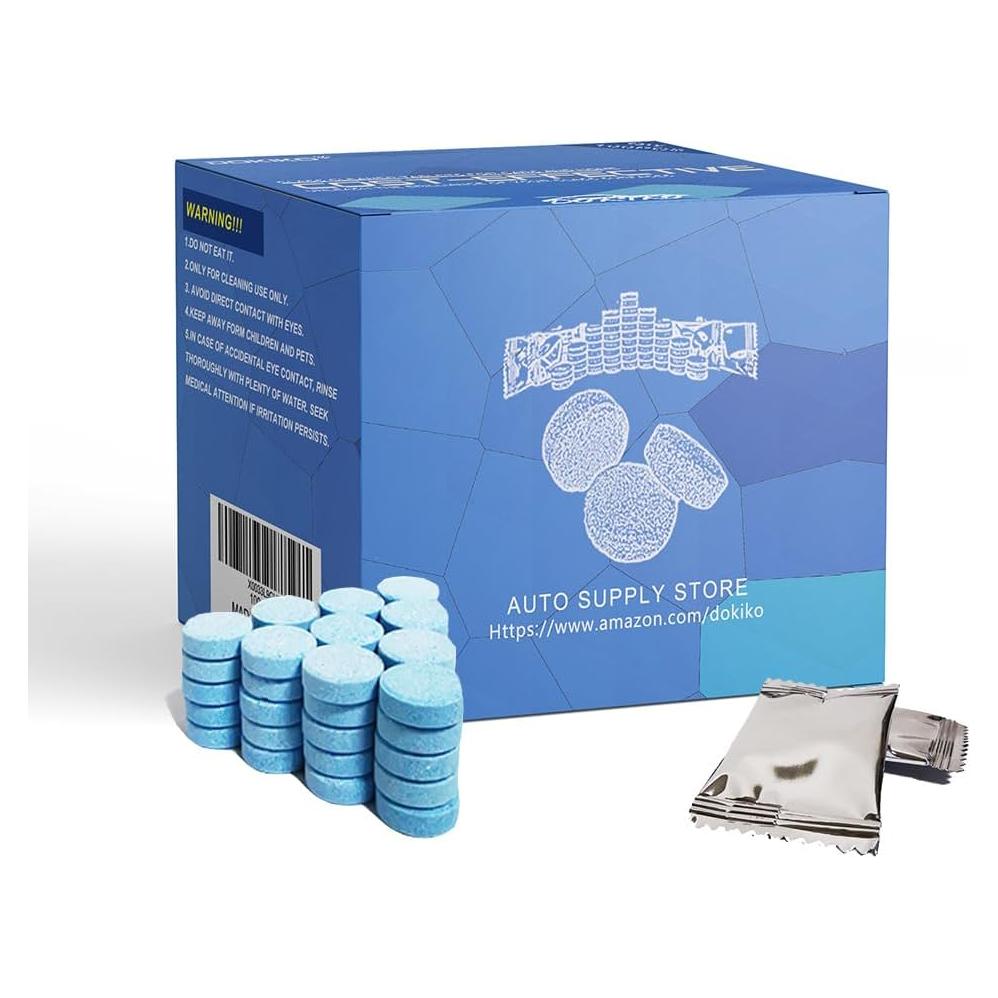 Tabletas Limpiador de Vidrios DOKIKO 100 Pcs Efectivas
