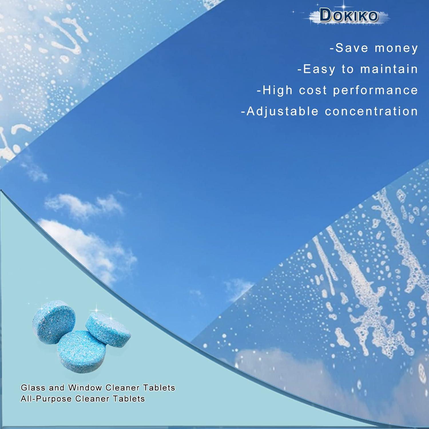 Tabletas Limpiador de Vidrios DOKIKO 100 Pcs Efectivas