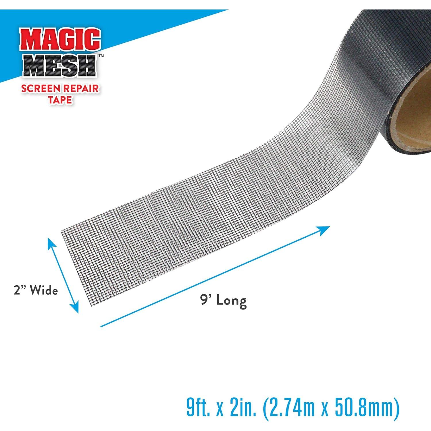 Cinta de Reparación de Pantalla Magic Mesh 2.74m Adhesivo Fuerte