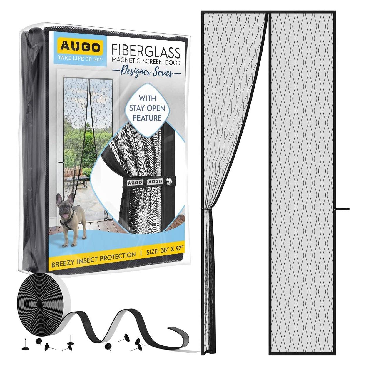 Puerta de Pantalla Magnética AUGO 96.5x246.4 cm Resistente