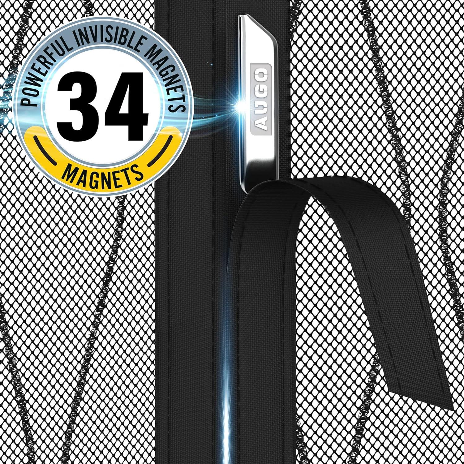 Puerta de Pantalla Magnética AUGO 96.5x246.4 cm Resistente