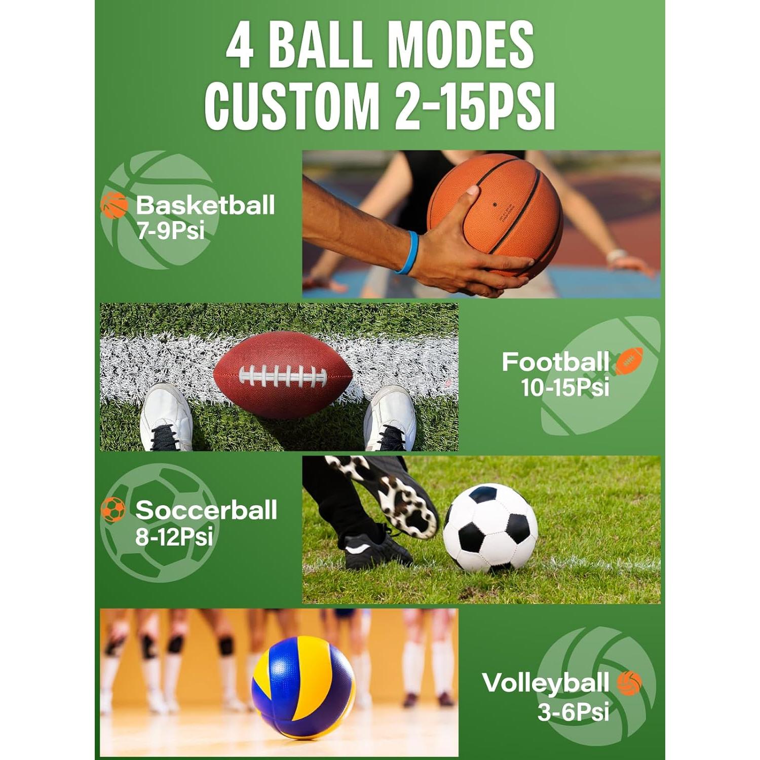 Bomba de Pelotas Eléctrica Pumteck AP1-M 15 PSI Portátil