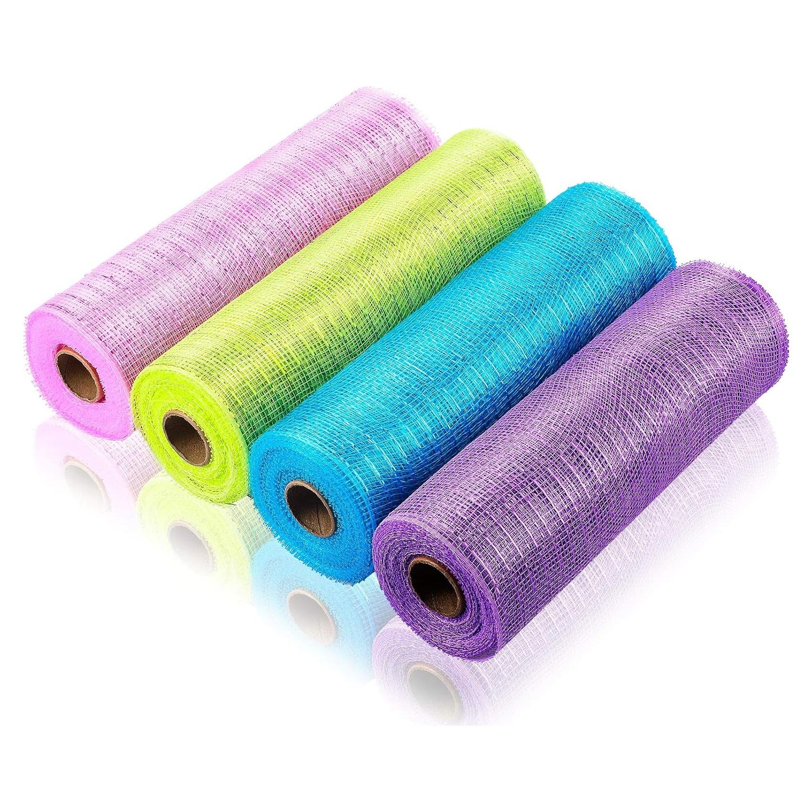 4 Rollos de Cinta de Malla 9,14m Chuangdi Decorativa