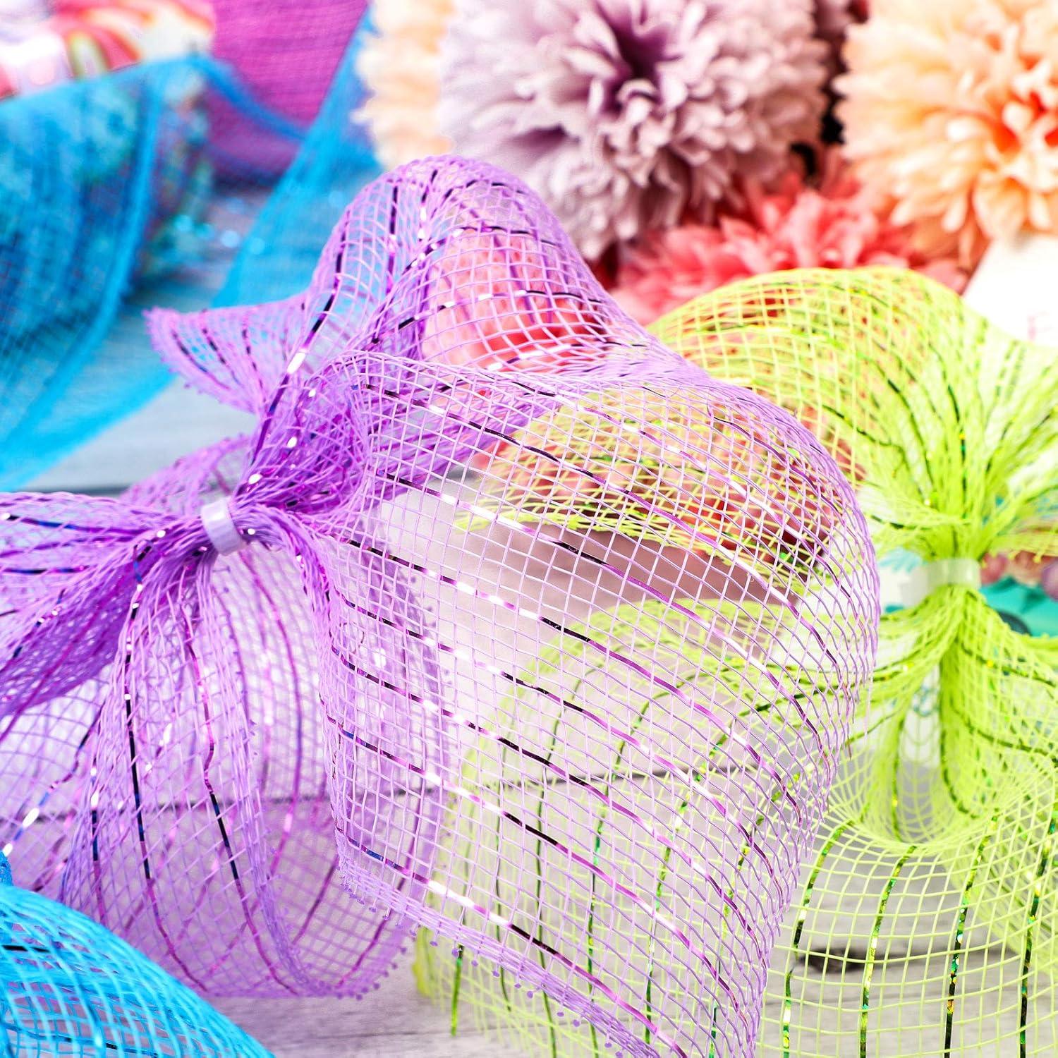 4 Rollos de Cinta de Malla 9,14m Chuangdi Decorativa