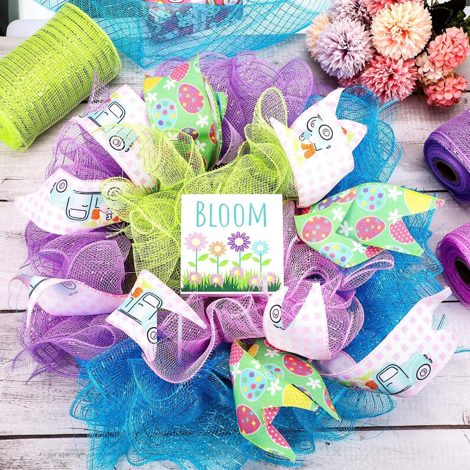 4 Rollos de Cinta de Malla 9,14m Chuangdi Decorativa