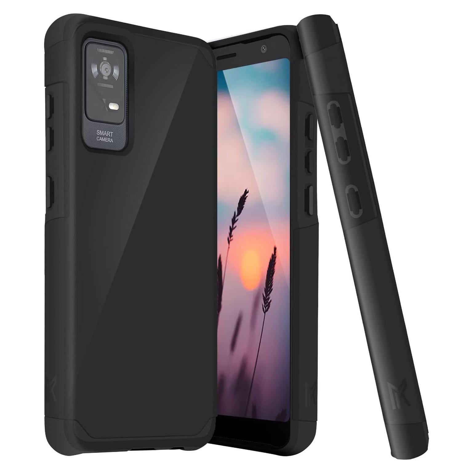 Funda Antigolpes Doble Capa TJS para TCL ION X, ION V, 40 Z - Negro