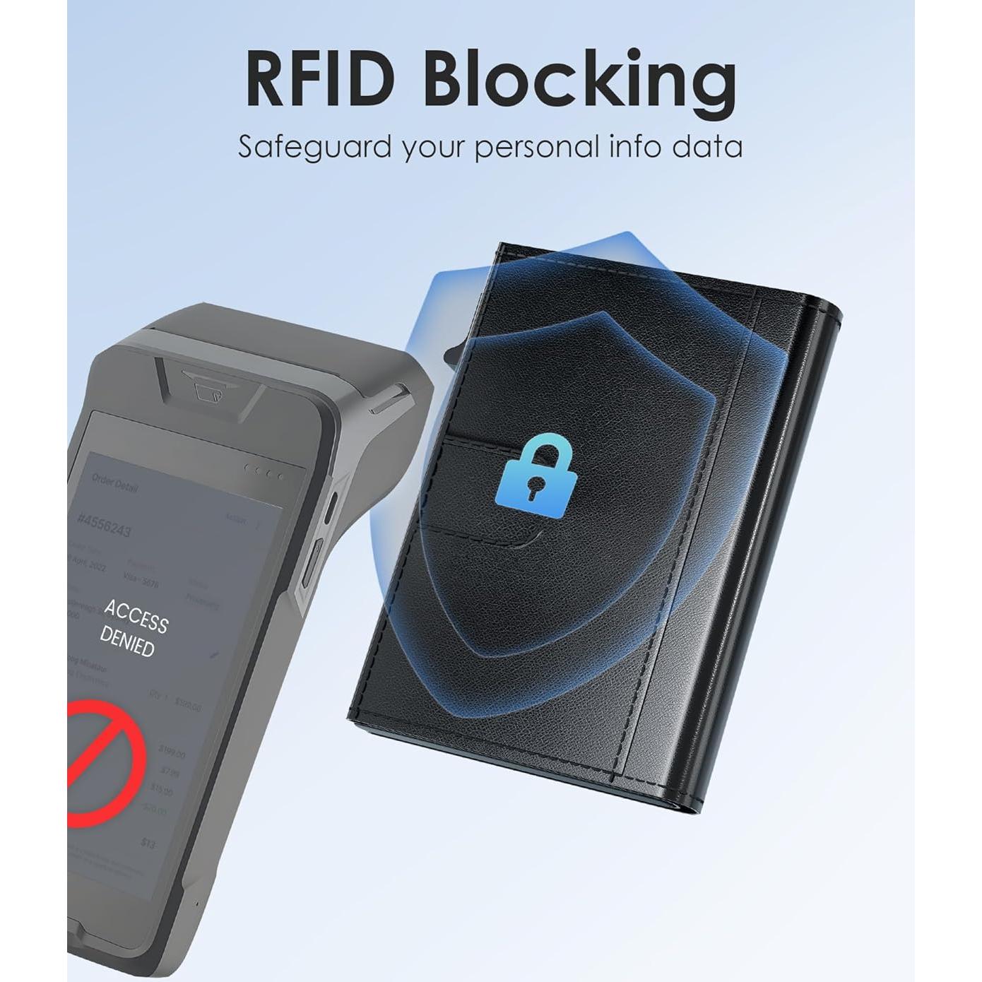 Billetera Minimalista QLD para Hombres con Bloqueo RFID