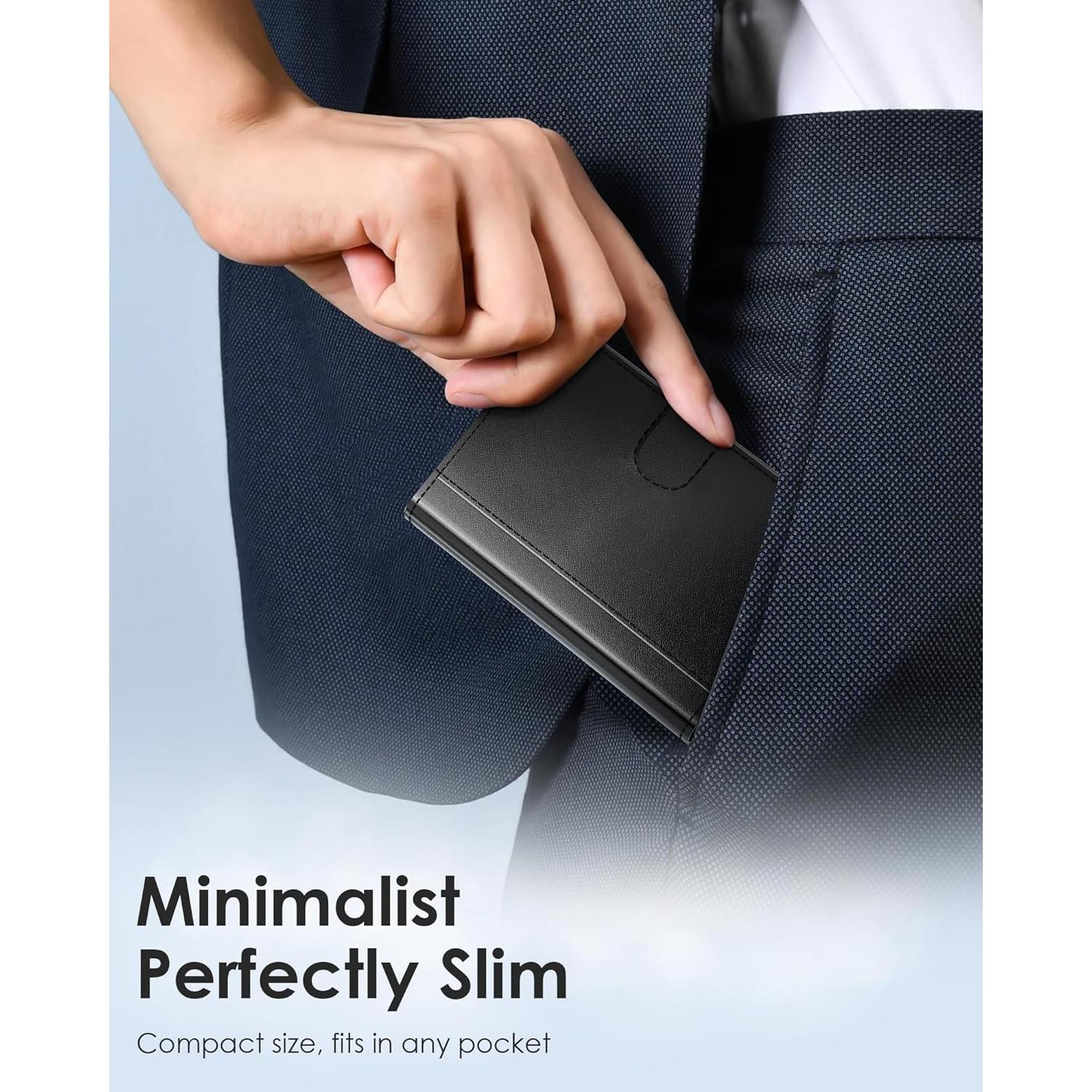 Billetera Minimalista QLD para Hombres con Bloqueo RFID