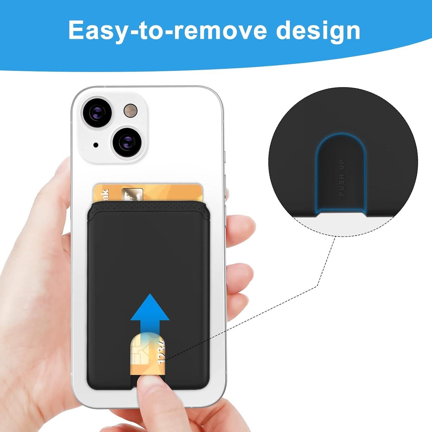 Soporte para Tarjetas de Teléfono SHANSHUI Adhesivo Negro