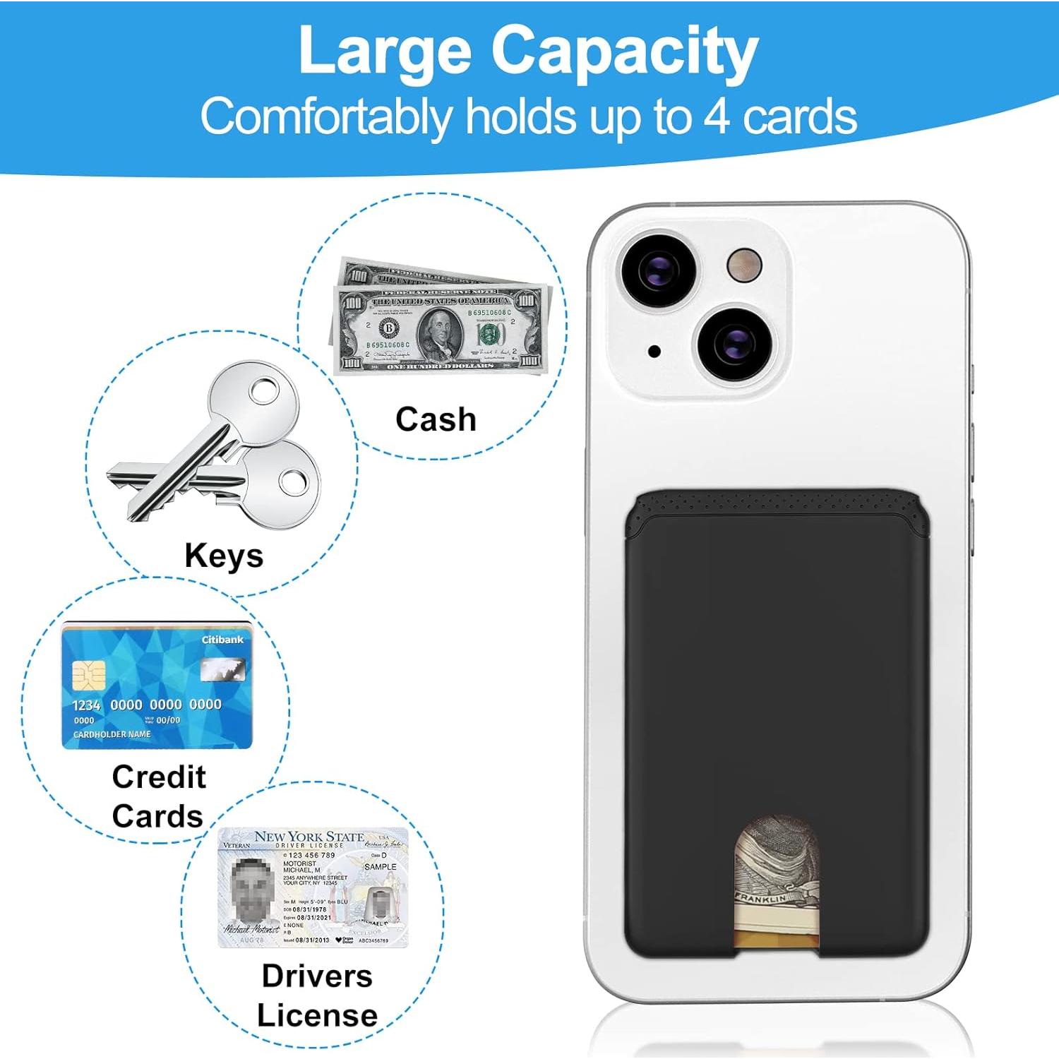 Soporte para Tarjetas de Teléfono SHANSHUI Adhesivo Negro