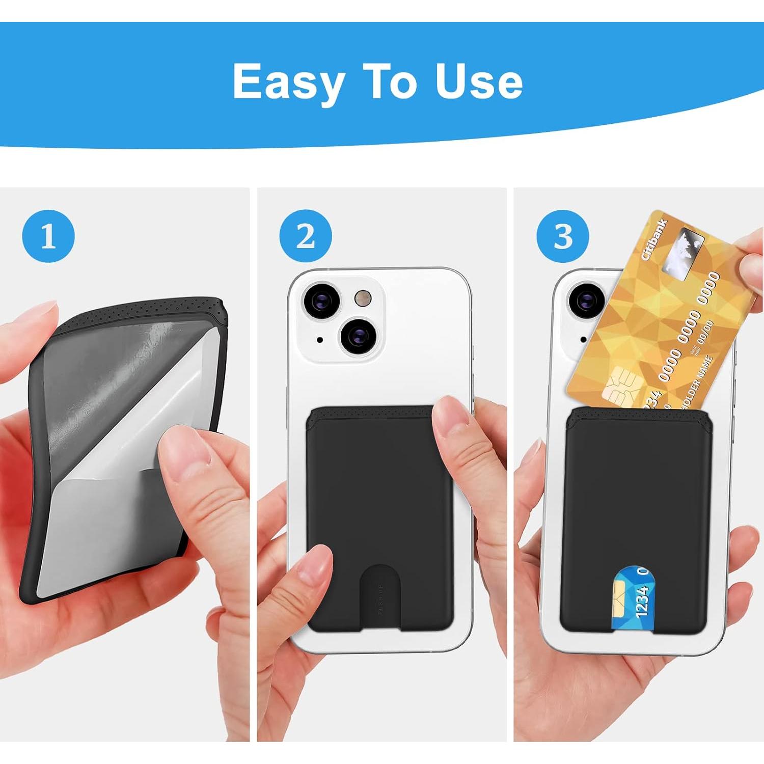 Soporte para Tarjetas de Teléfono SHANSHUI Adhesivo Negro