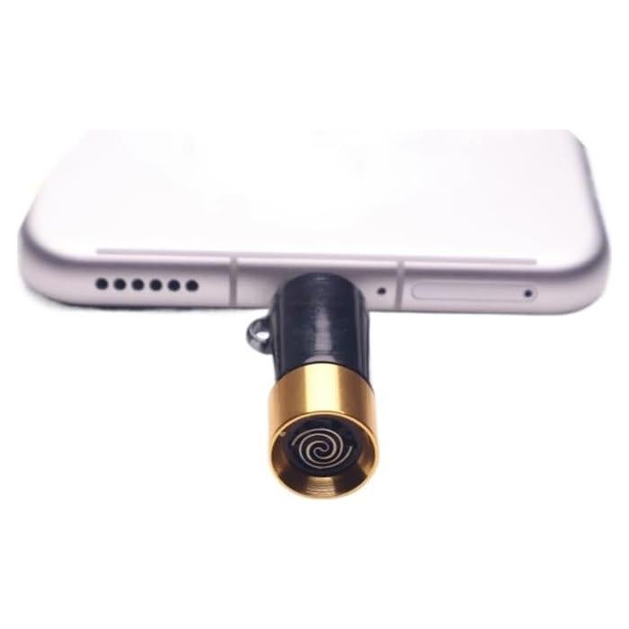 Encendedor eléctrico tipo C Fogsea dorado a prueba de viento