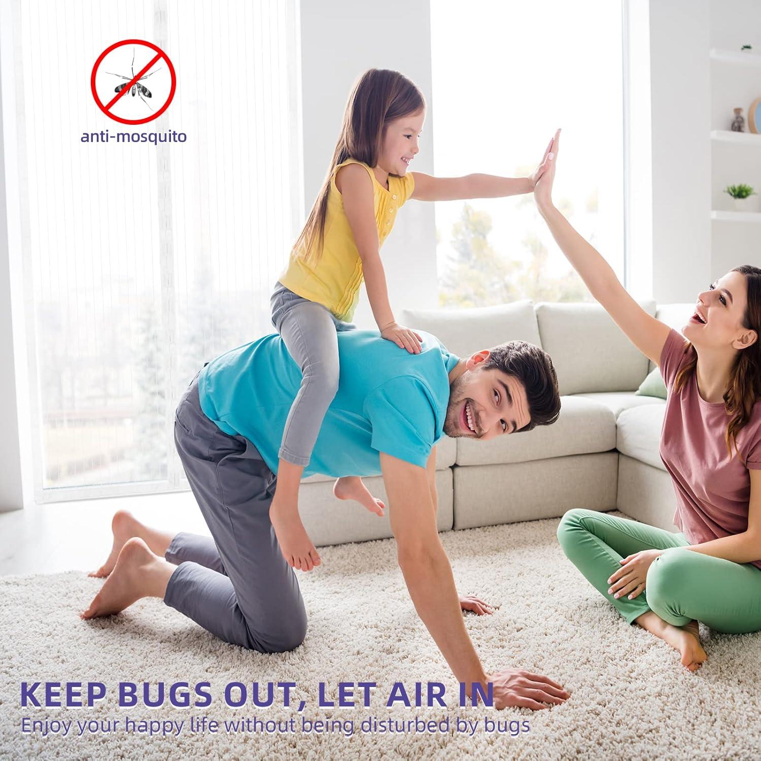 Puerta de Pantalla Magnética Titan Mall 99x208 cm Cierre Rápido