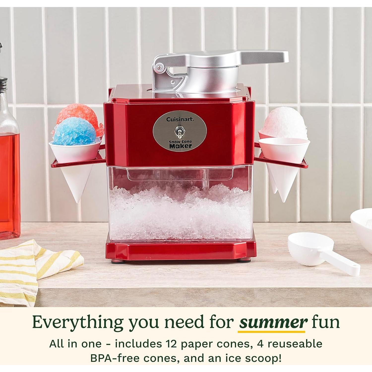 Máquina de Nieve Cuisinart SCM-10P1, 5 Conos Helados