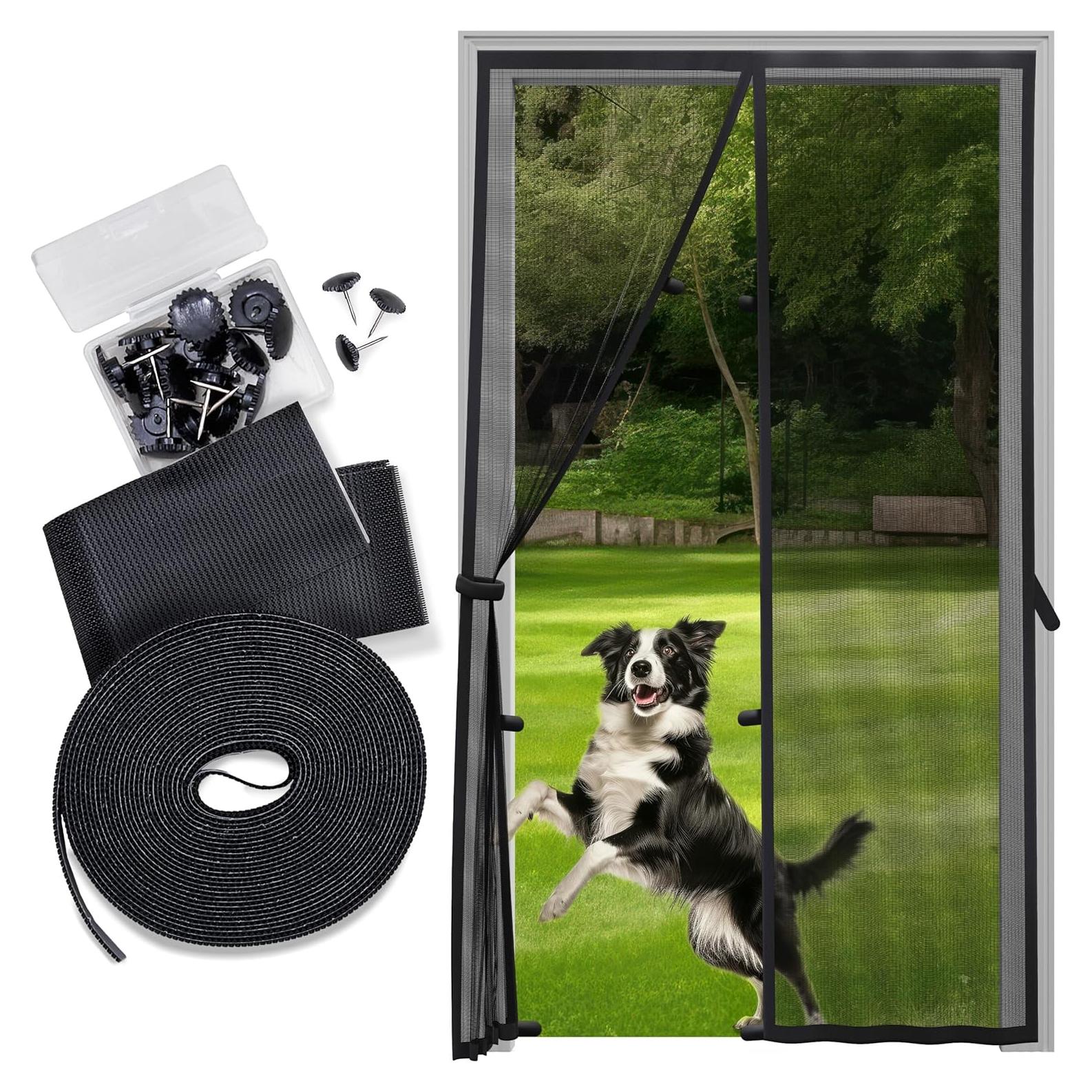 Puerta de Pantalla Magnética Sentry Screens 121x210 cm Negra