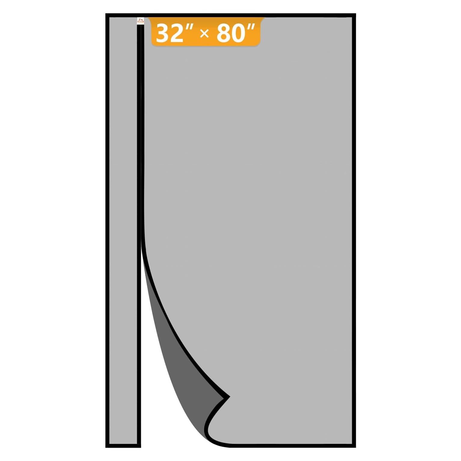 Yotache Puerta Pantalla Magnética 86x205 cm Negra