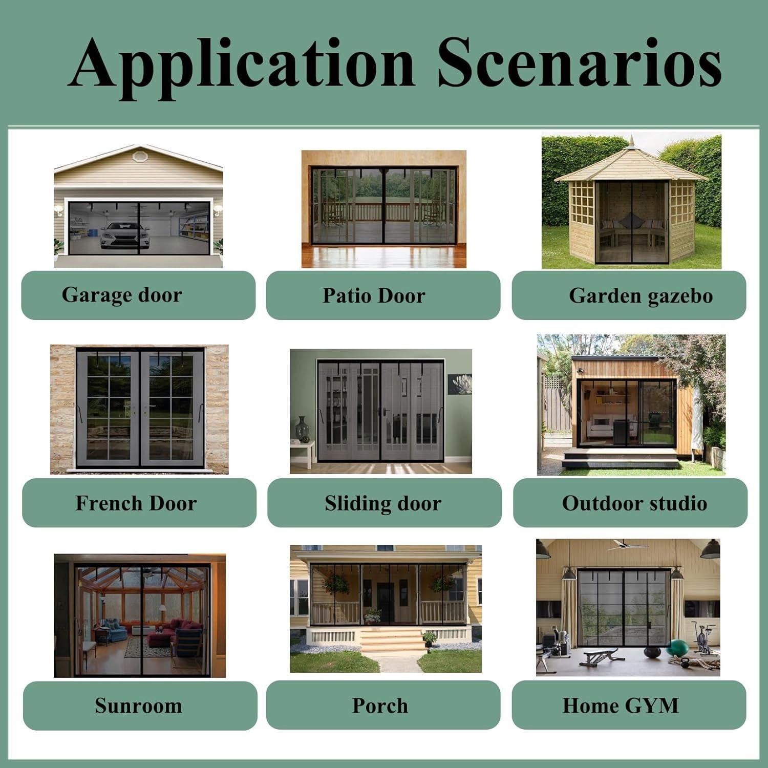 Pantalla de Puerta de Garaje Magnética MMGFNSDC 223.5x217.8cm