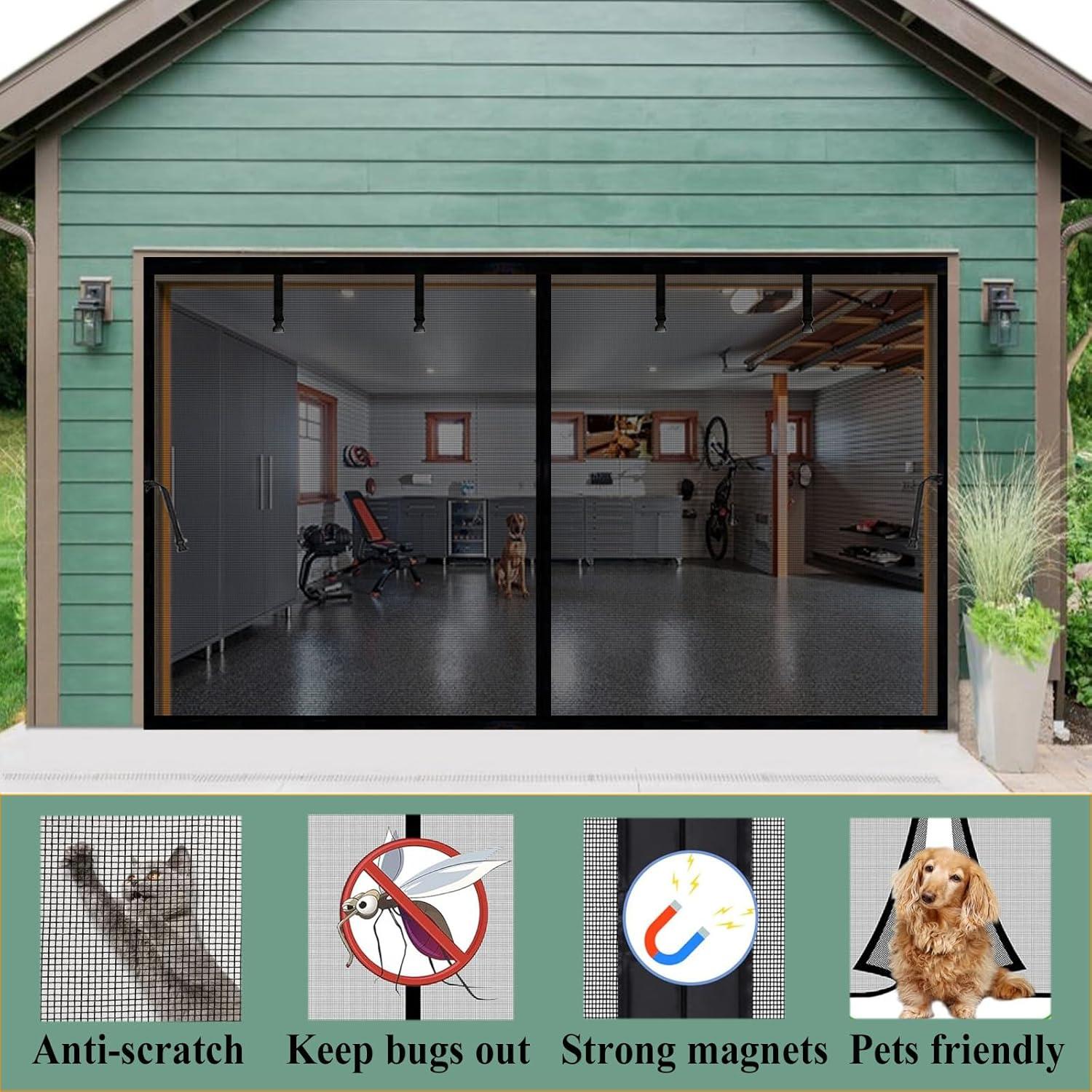 Pantalla de Puerta de Garaje Magnética MMGFNSDC 223.5x217.8cm