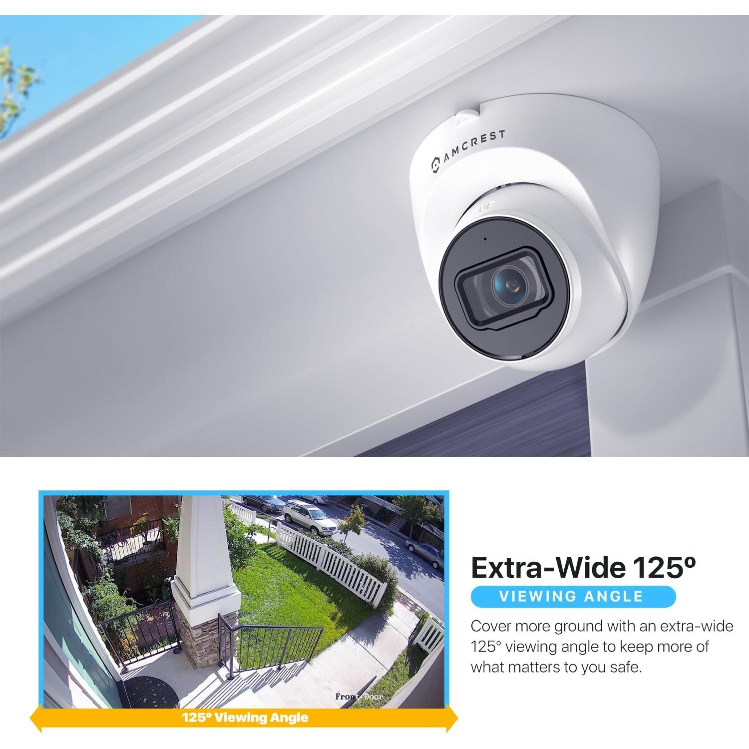 Cámara de Seguridad IP Turret Amcrest 4K PoE Exterior