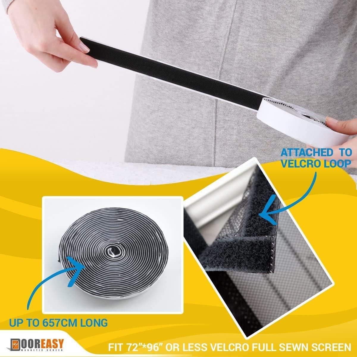 Cinta Adhesiva Magnética DOOREASY 675cm Nylon Negro