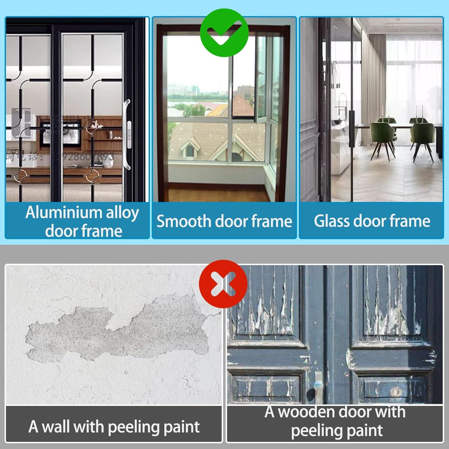 Puerta de Pantalla para Gatos PINVNBY 99x208 cm Doble Cremallera