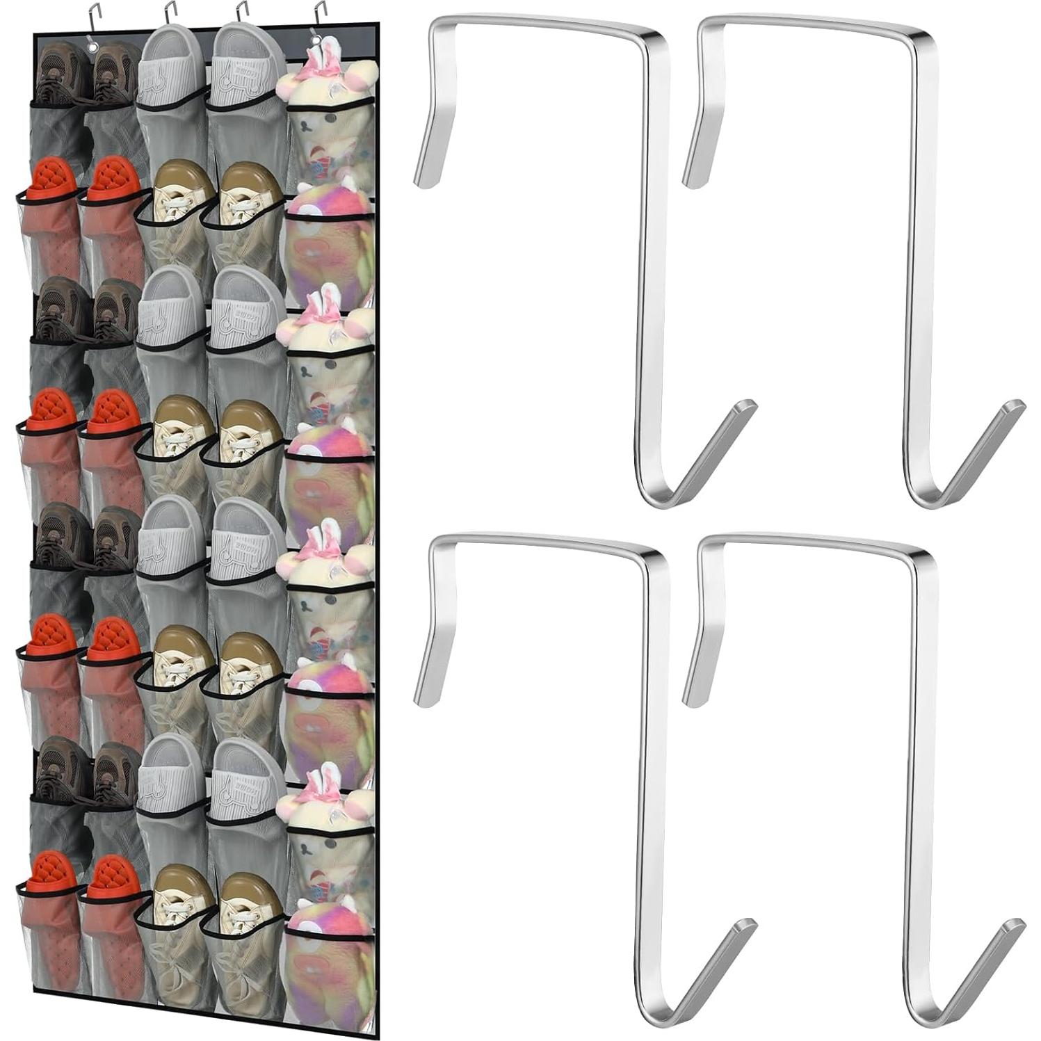 Organizador de Zapatos Windyun Colgante 40 Bolsillos Gris