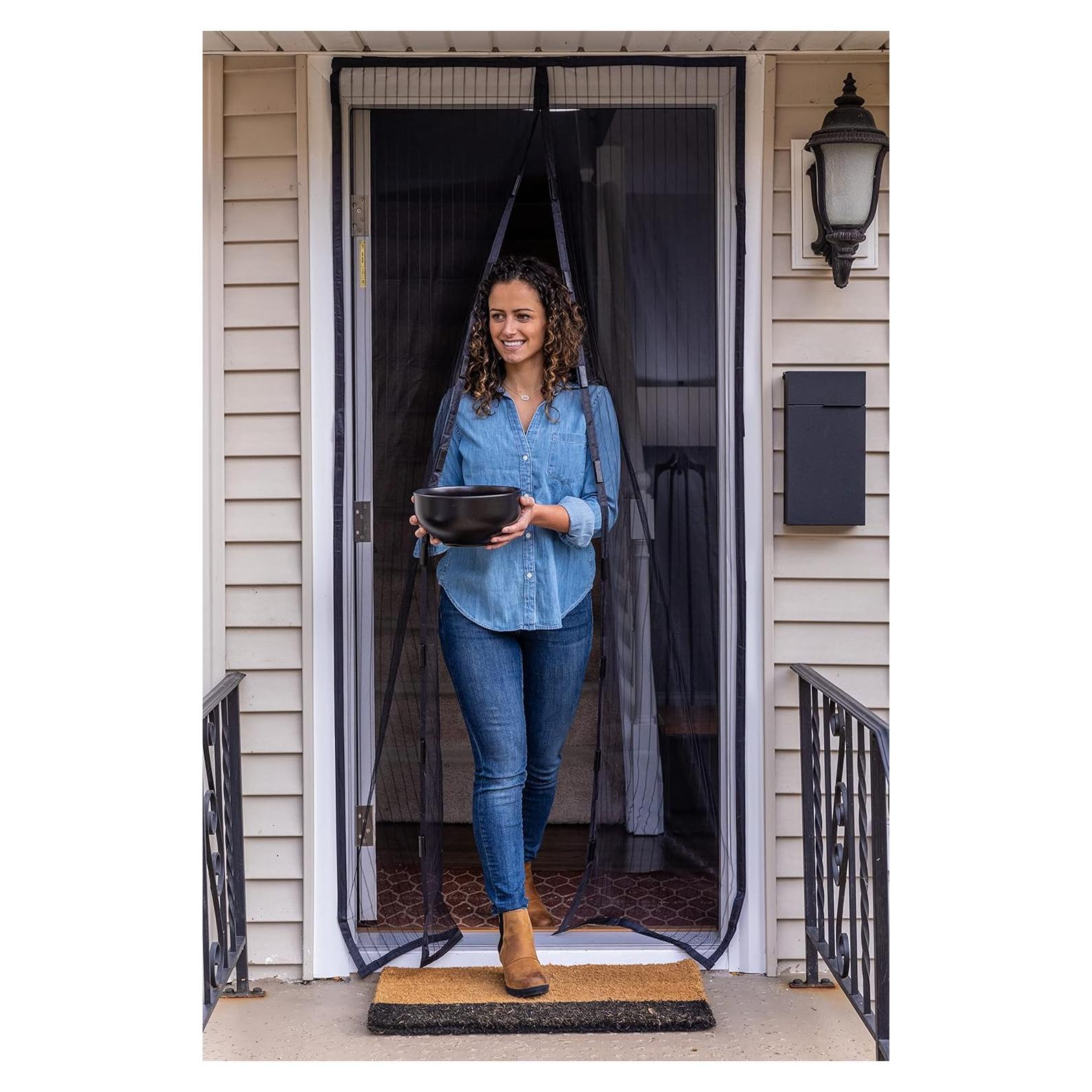 Puerta de Pantalla Magnética Duck Brand 287072, Negra