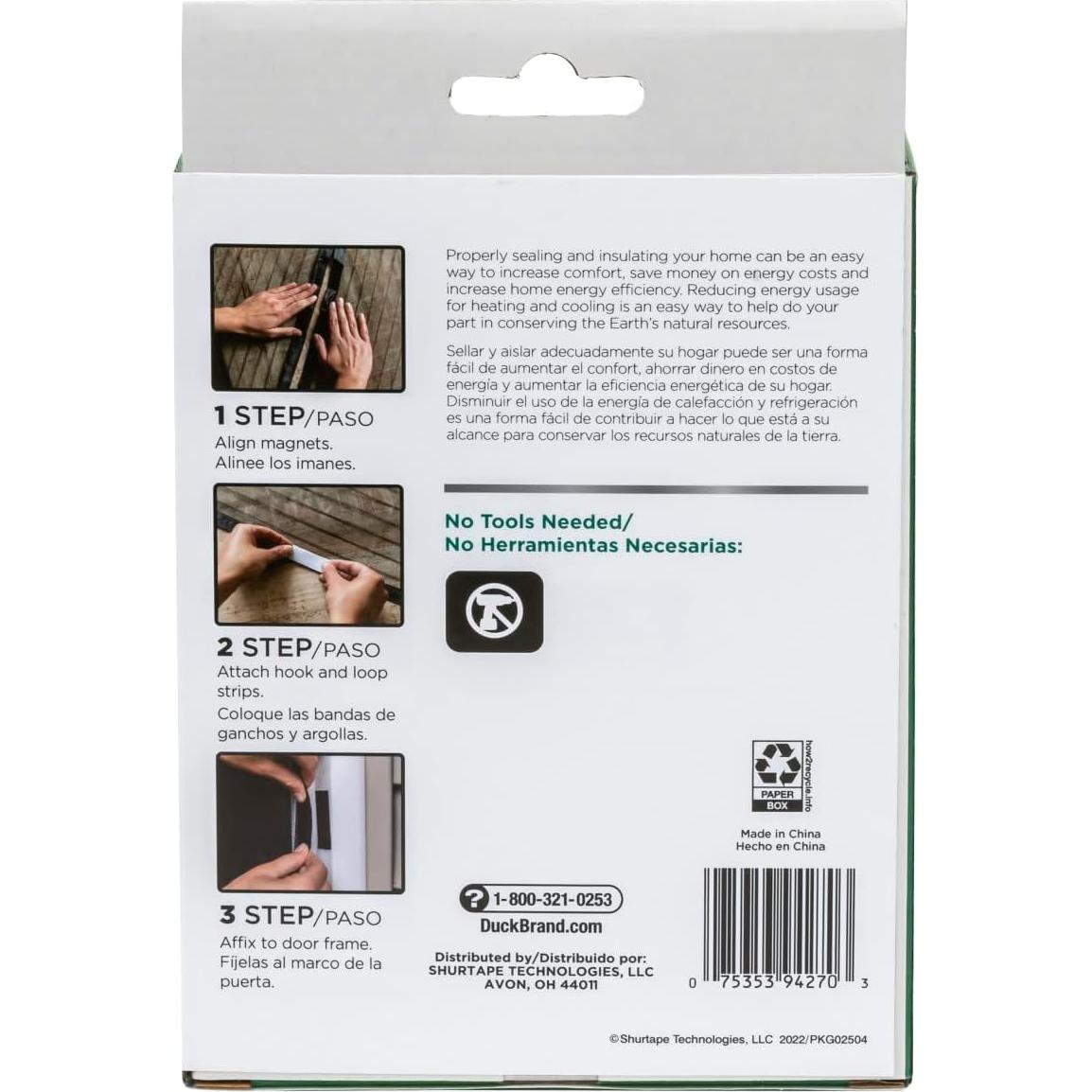 Puerta de Pantalla Magnética Duck Brand 287072, Negra