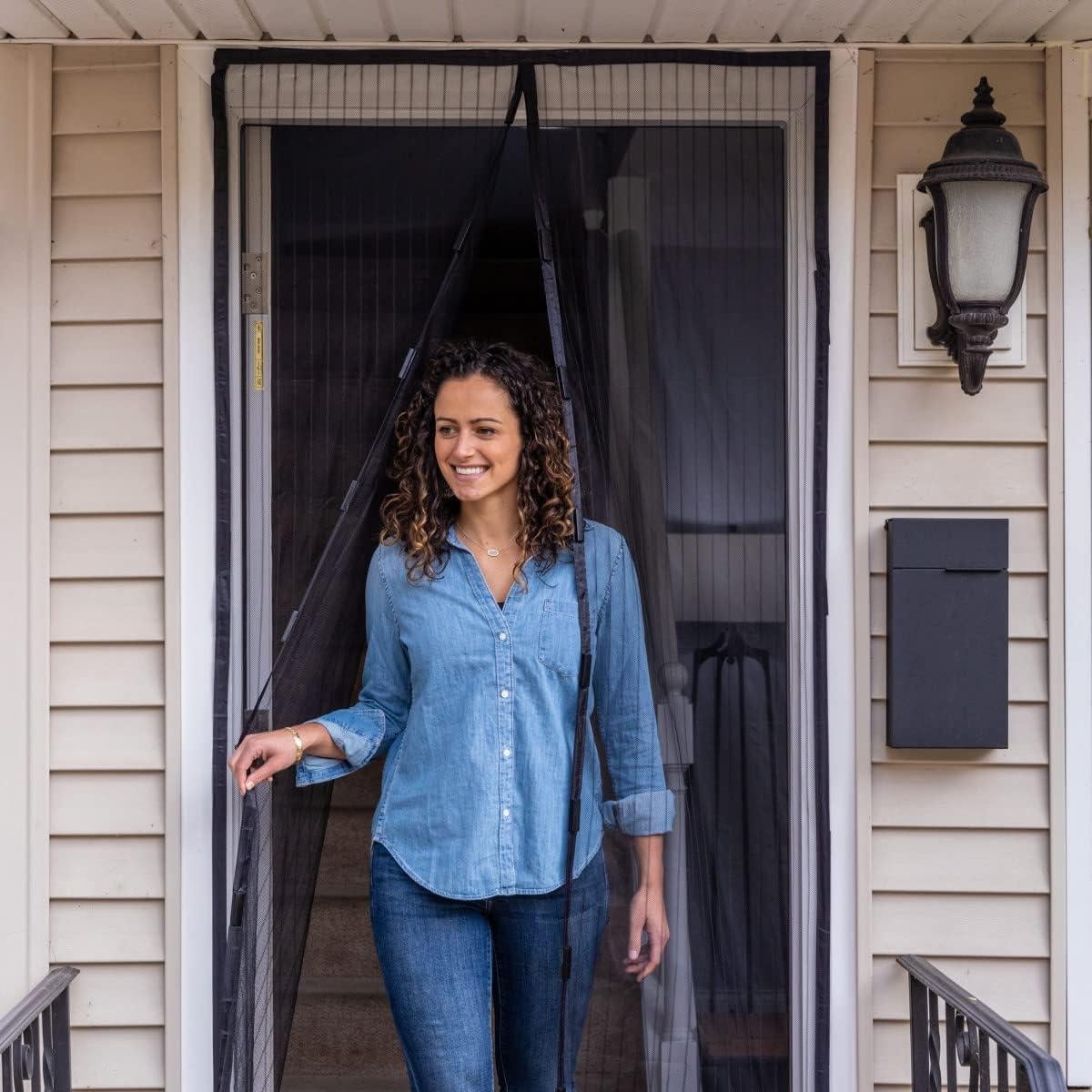 Puerta de Pantalla Magnética Duck Brand 287072, Negra