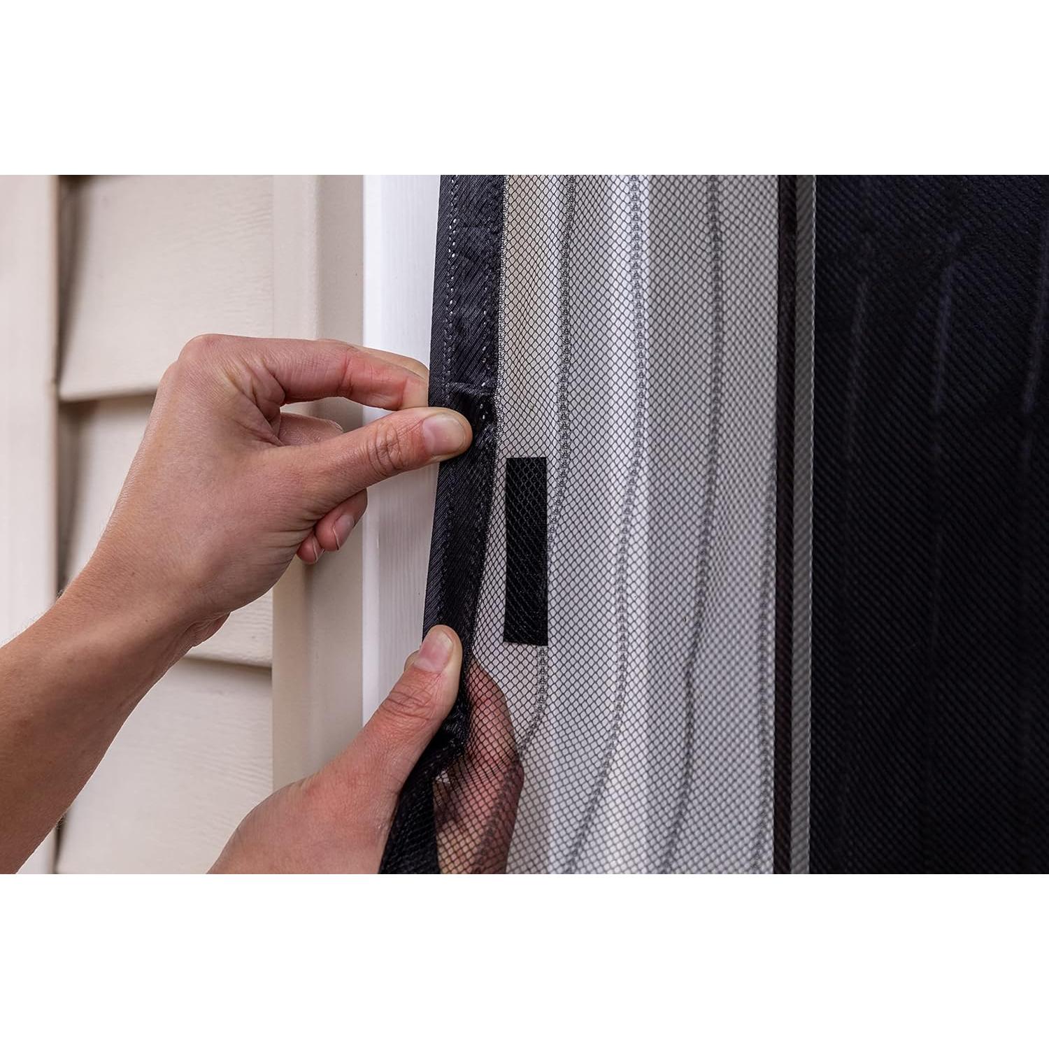 Puerta de Pantalla Magnética Duck Brand 287072, Negra