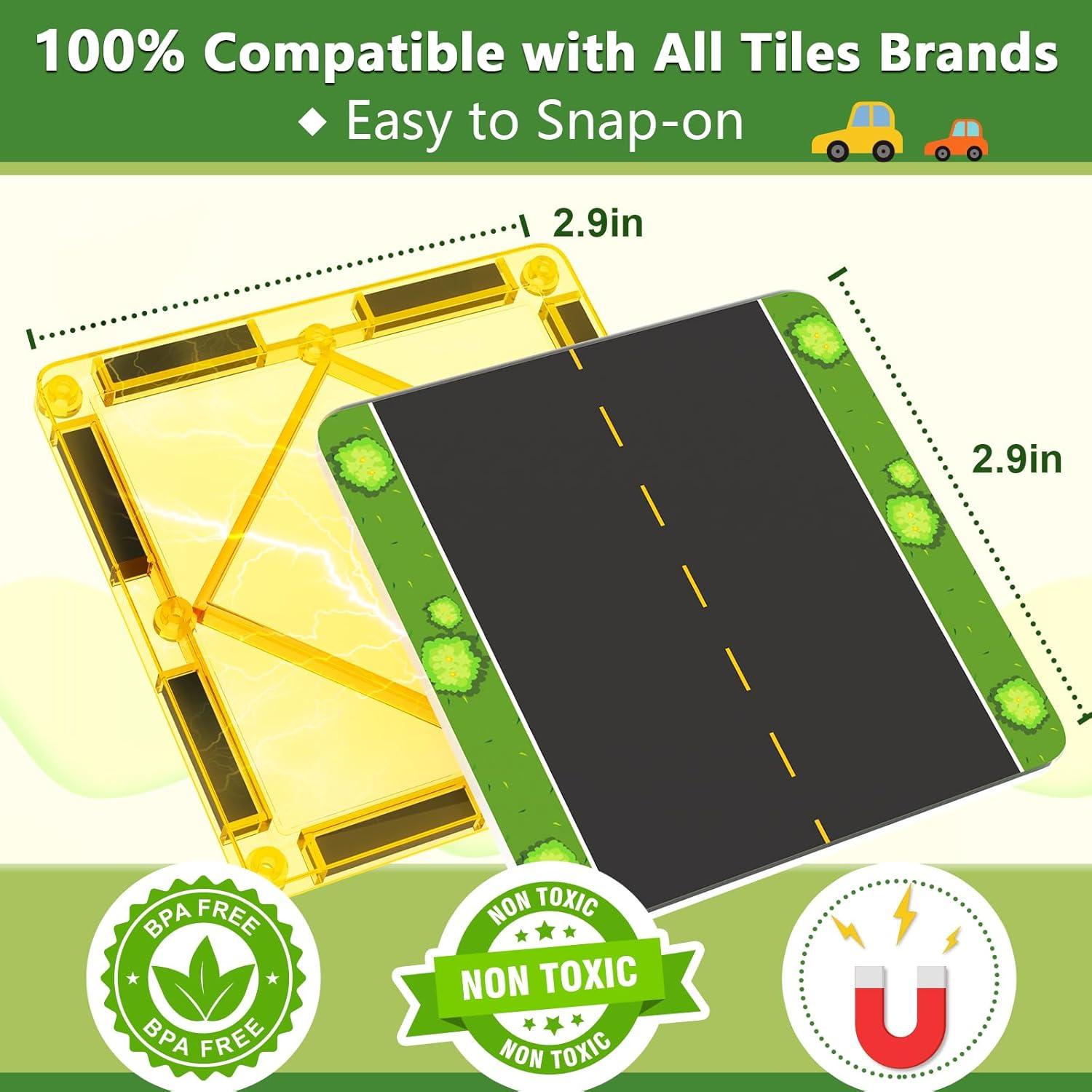 Juego de Accesorios Carreteras Magnéticas Soyee 24 Piezas