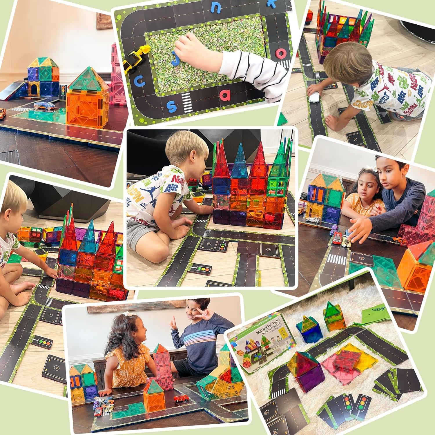 Juego de Accesorios Carreteras Magnéticas Soyee 24 Piezas