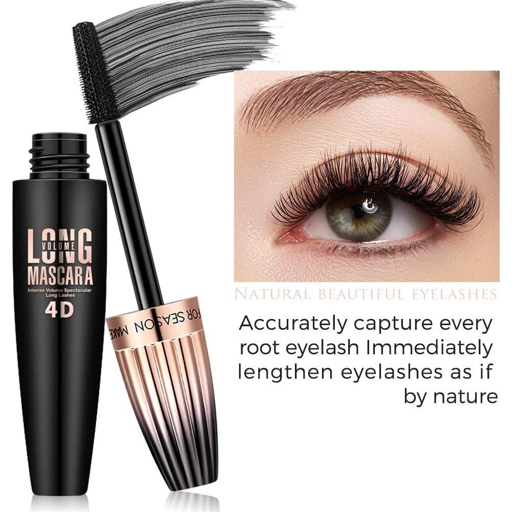 Máscara de Pestañas 4D Fiber FGHJ Negra a Prueba de Agua 30g