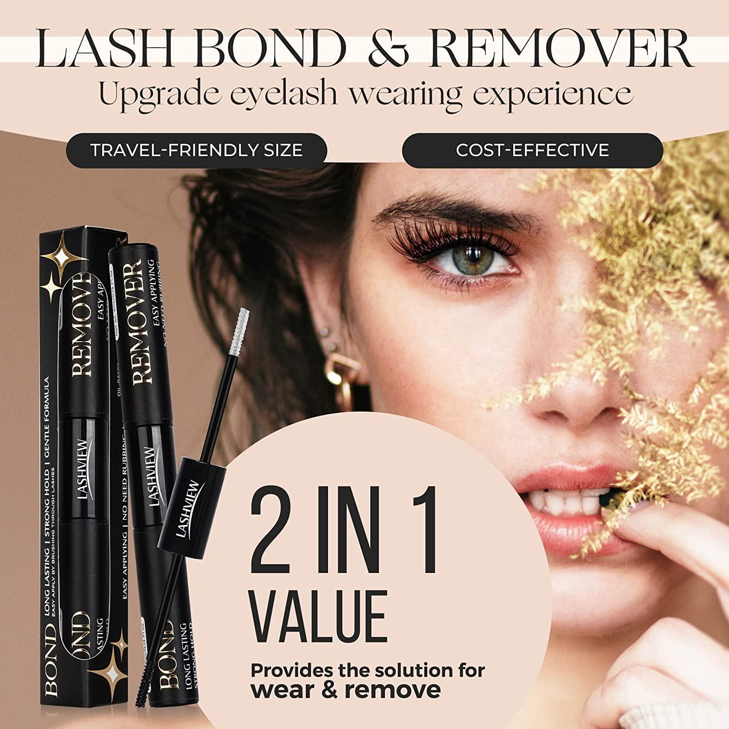 LASHVIEW Pegamento y Removedor de Pestañas 10ml 48h